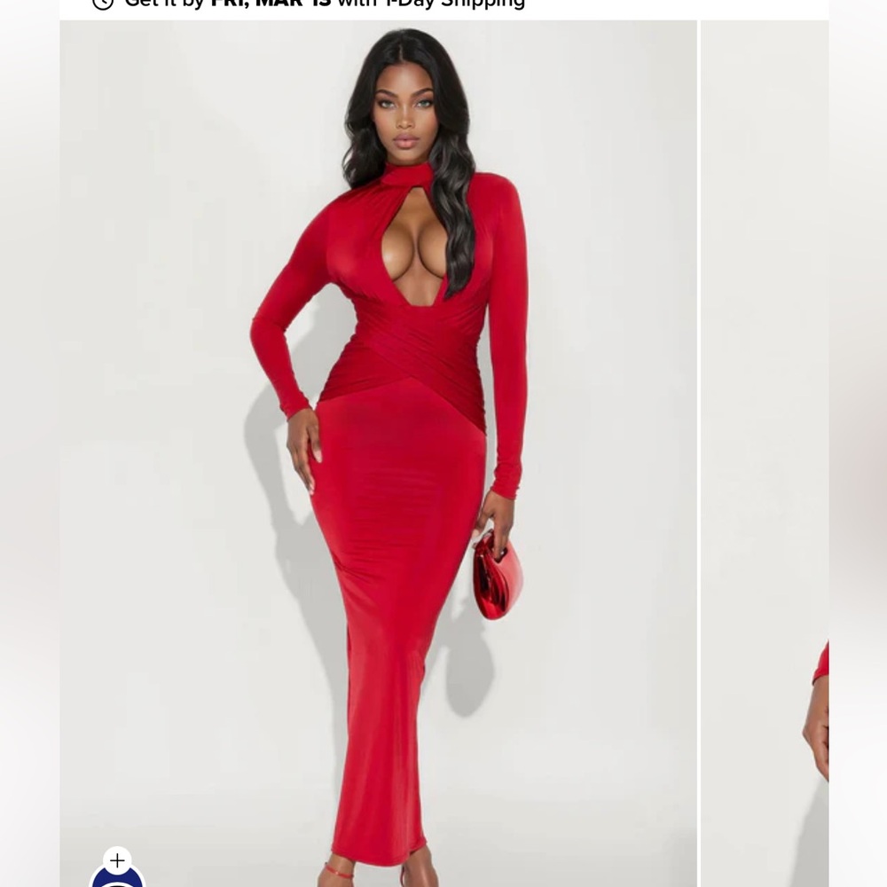 Elegant Red Evening Dress